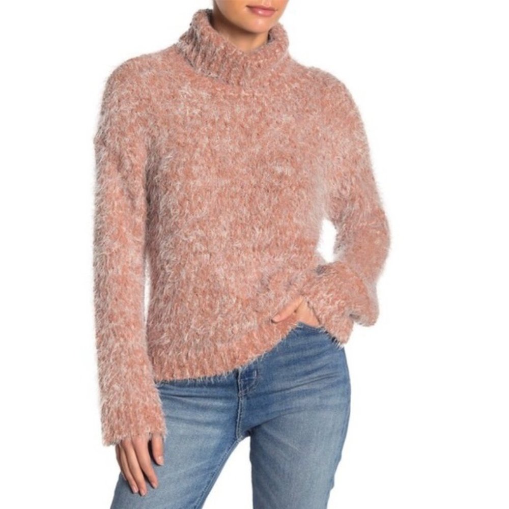 Abound Fuzzy Turtleneck Sweater
